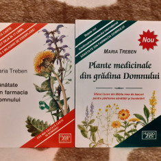 PLANTE MEDICINALE/SANATATE DIN GRADINA/FARMACIA DOMNULUI-MARIA TREBEN (2 VOL)