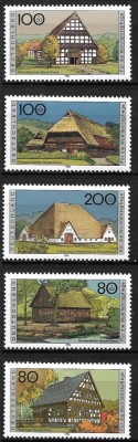 B2702 - Germania RF 1996 - Arhitectura rurala 5v,neuzat,perfecta stare foto