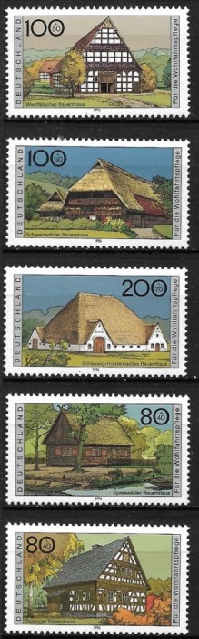 B2702 - Germania RF 1996 - Arhitectura rurala 5v,neuzat,perfecta stare