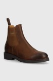 Gant cizme chelsea din nubuc Prepdale culoarea maro, 29651752 G42