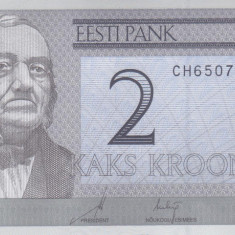 Bancnota Estonia 2 Krooni 2007 - P85b UNC