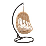 Cumpara ieftin Balansoar cu picior de gradina Labreone Boho Natural 82x82x200 cm