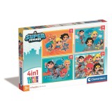 Puzzle 4 in 1 Clementoni DC Super Friends, 12, 16, 20, 24 piese