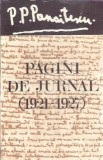 Pagini de jurnal 1921-1927 - P. P. Panaitescu
