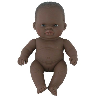 Papusa vinil 21 cm fetita africana miniland foto