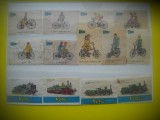 HOPCT LOT NR 17 BICICLETA / BICICLETE - TREN / TRENURI -13 ETICHETE VECHI CHIBRITURI-FILUMENIE-OLANDA