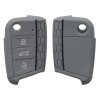 Husa Cheie Auto pentru VW - 3 Butoane, Silicon, Gri, 46967.01, Kwmobile