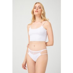 GS1168-2 Chilot tanga din material elastic cu dantela si decupaje pe laterale
