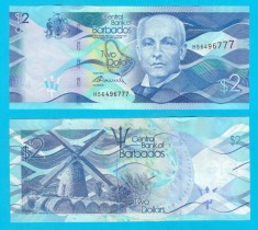 Barbados (p#73A) 2 Dollars 2013 &#039;Bovell&#039; UNC serie: H56496777