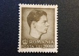 Rom&acirc;nia Regat - Regele Mihai I ( 1947) - 20.000 LEI("Profil Civil &amp; Coroana Regală", Dintelat, Neștampilat) RO1