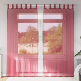 VidaXL Perdele Voile cu Bucle 2 buc Roșu Vin 140x245 cm