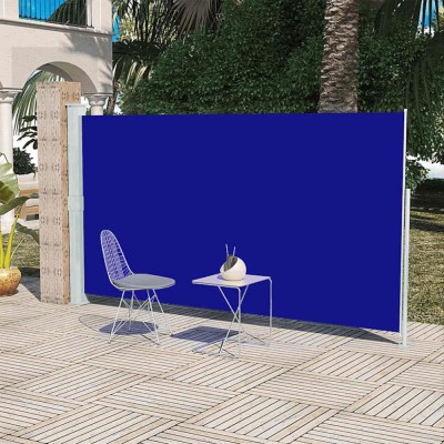 vidaXL Copertină laterală pentru terasă/curte, albastru 160x300 cm 41045 foto