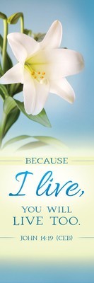Because I Live - Bookmark - Easter - John 14:19 foto