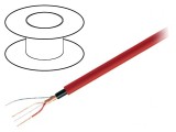 Cablu Microfon OFC 1x2x0,22mm&sup2; Roșu