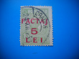 HOPCT LOT NR 347 TIMBRU FACTAJ 1928 -1 TIMBRU VECHI-STAMPILAT CRAIOVA -ROMANIA