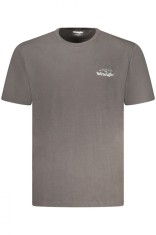 Tricou barbati, cu mini imprimeu cu logo, Regular fit, Negru, S
