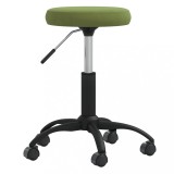 Cumpara ieftin Taburet de masaj, verde deschis, catifea