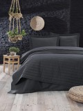 Cumpara ieftin Cuvertură de pat double, Gri, 220 x 240 cm,65% Bumbac / 35% POLYESTER (Cover) / 100% FIBER (Filling)
