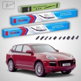 Cumpara ieftin Ștergătoare Porsche Cayenne 957 2007-2010 | Set Față și Spate Flat &ndash; TeamCar&reg;