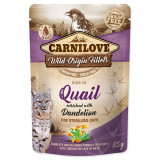 Carnilove Sterilized Cat Prepeliță cu Păpădie 85 g