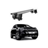 Bare transversale aluminiu pentru Peugeot 3008 2016-2020, plafon neted