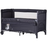 Cumpara ieftin Patut pliabil Chipolino Relax anthracite cu laterala culisanta
