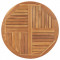 Blat de masa rotund, 90 cm, lemn masiv de tec, 2,5 cm GartenMobel Dekor
