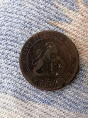 MONEDA-10 CENTIMOS 1870- SPANIA foto