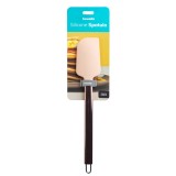 Spatula din silicon cu maner din inox - culoare piersic - 29 x 5,2 x 1 cm Best CarHome