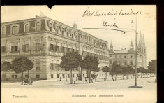 Carte postala ilustrata, Timisoara, Manastirea Josefstadter , circulata 1908 foto