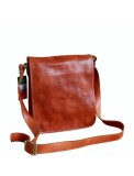 Geanta dama messenger, crossbody, din piele nataurala, miere, GD111C, Geanta stil postas, Coniac