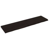 Cumpara ieftin Blat de masa maro 200x50x(2-6) cm, lemn masiv stejar tratat