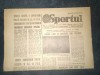 ZIARUL SPORTUL 26 NOIEMBRIE 1983