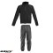 Costum ploaie (geaca+pantaloni) pentru scuter - motocicleta Seventy model SD-S1 culoare: negru (montare peste echipament) 4XL