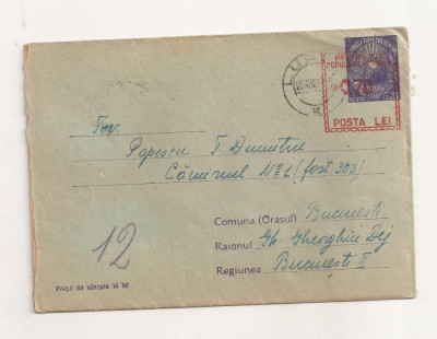 FD6 - Plic Circulat Intern, Petrosani-Bucuresti, Include Corespondenta 1952 foto