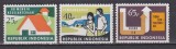 INDONEZIA 1974 ACTIVITATI MI.787-789 MNH, Nestampilat