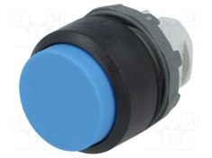 Comutator ABB 22mm Acţionat prin Apăsare Poz.i Stabil 1 Albastră