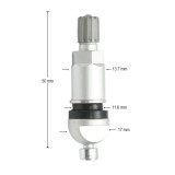 Valva roata tubeless aluminiu compatibila senzor TPMS-6