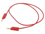 Cablu de măsurare Hirschmann T&amp;M MLN 100/2,5 Aurit 1m 32A 60V DC 30V AC roșu PVC