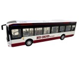 Macheta Autobuz Electric Urban 1:42 replica metal lumini si sunete usi functionale 28cm