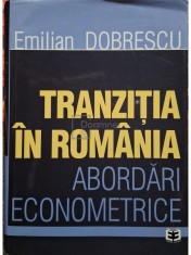 Emilian Dobrescu - Tranzitia in Romania - Abordari econometrice (Editia: 2002) foto