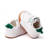 Adidasi albi cu verde - My fashion (Marime Disponibila: 6-9 luni (Marimea 19