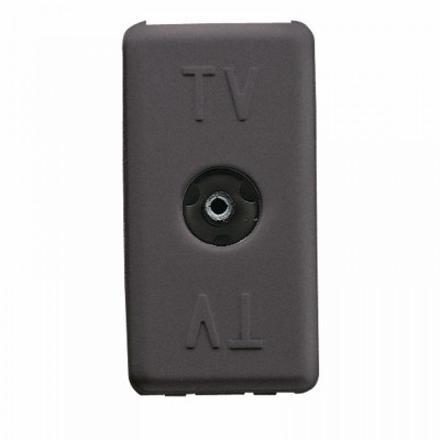 Priza TV de trecere 1M Gewiss System negru GW21229 foto