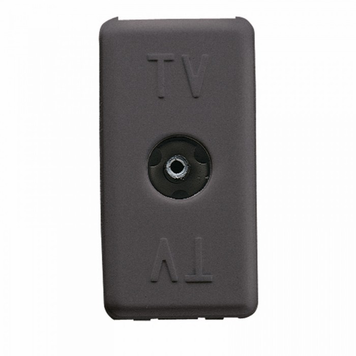 Priza TV de trecere 1M Gewiss System negru GW21229