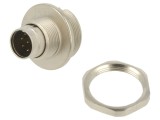 Conector M9 Aurit 125V IP67 8 PIN Drept