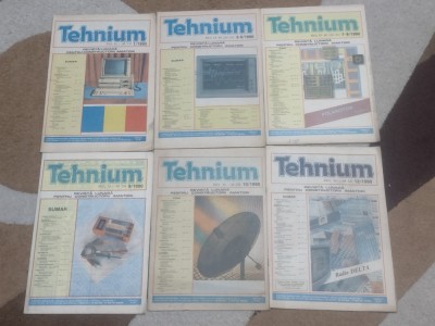 8 NUMERE REVISTA TEHNIUM &amp;#039;90 ~ Nr.5-6 SI 7-8 SUNT INTR-O REVISTA ~ foto
