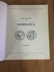 Studii si cercetari de numismatica nr. 9 (1989) foto