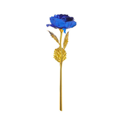 Trandafir De Aur 24K - Albastru foto