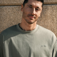 Tricou oversize din bumbac organic pentru bărbați 4F x Robert Lewandowski