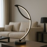 Veioza Tip Led, Stil Modern , Finisaj Negru Elegant, 40W, Lumina Variabila